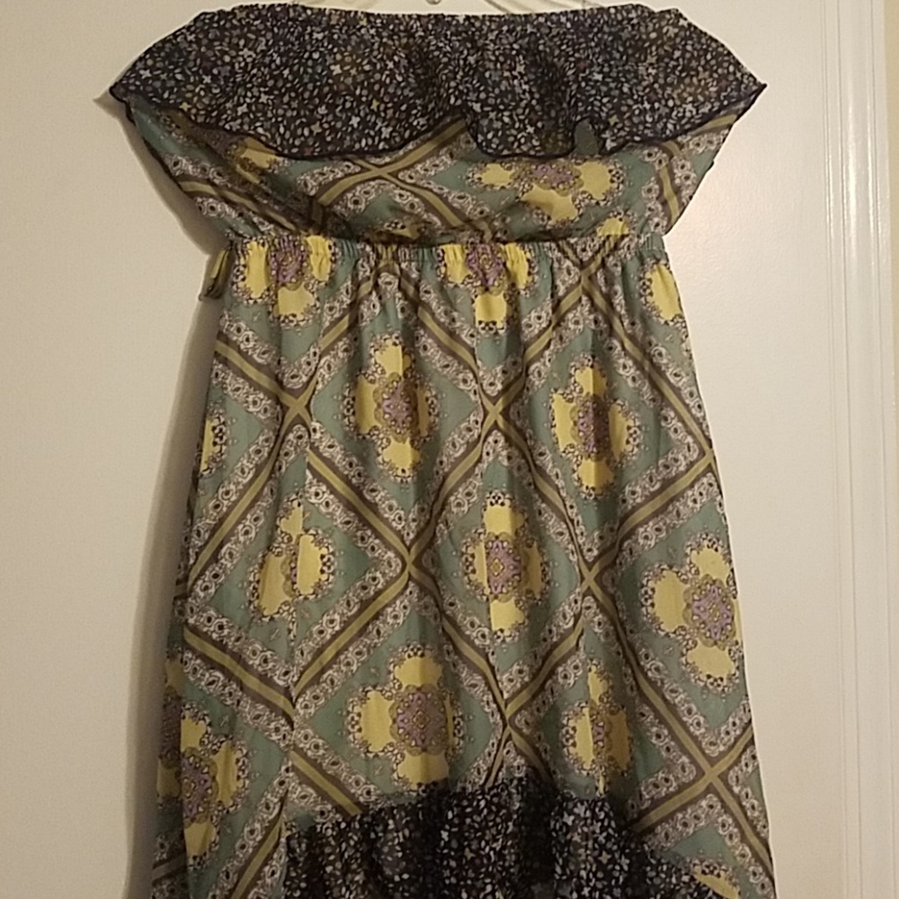 High/low sleeveless summer dress